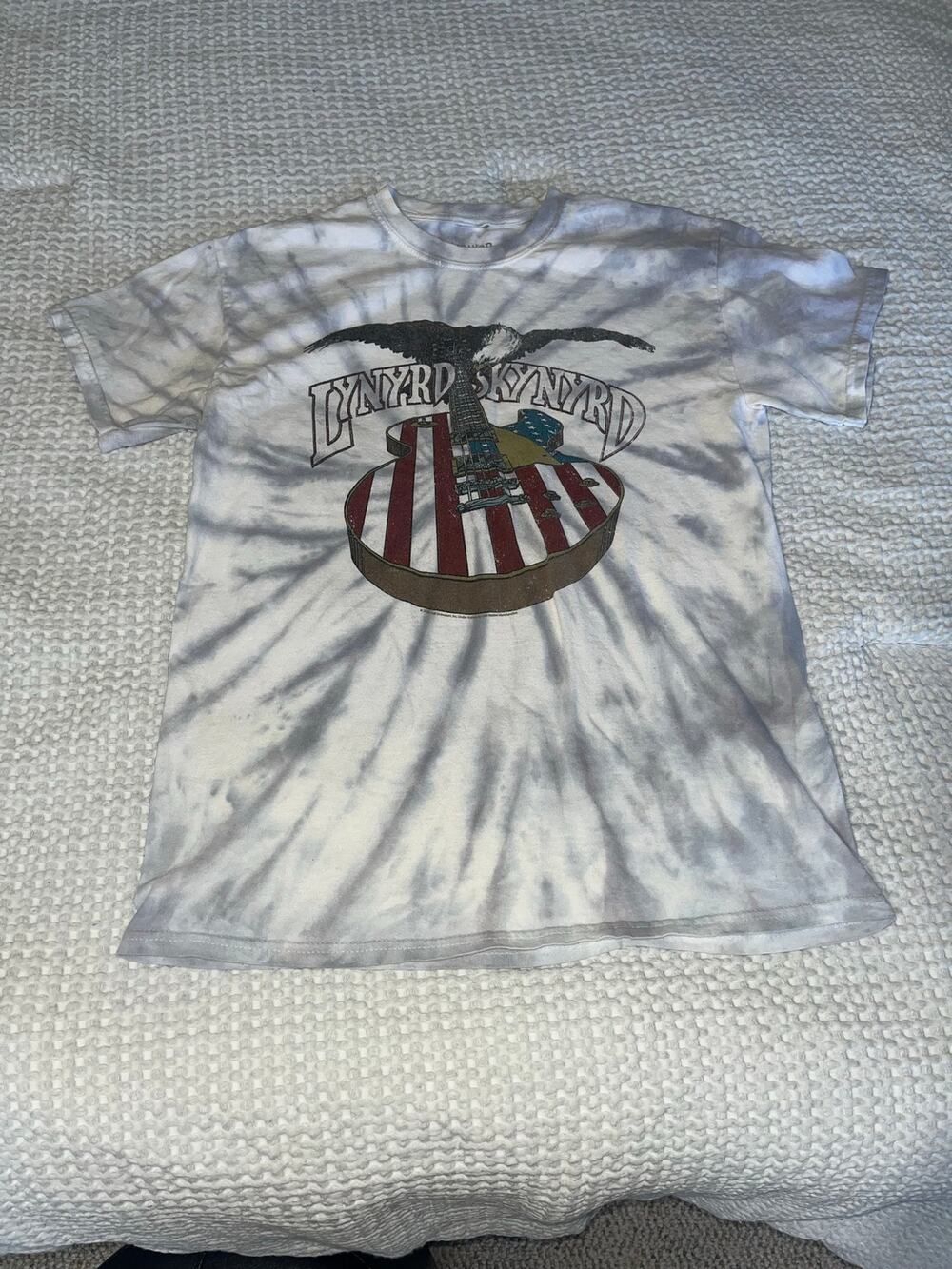 Lynyrd Skynyrd Gray Tie Dye T-shirt Unisex M